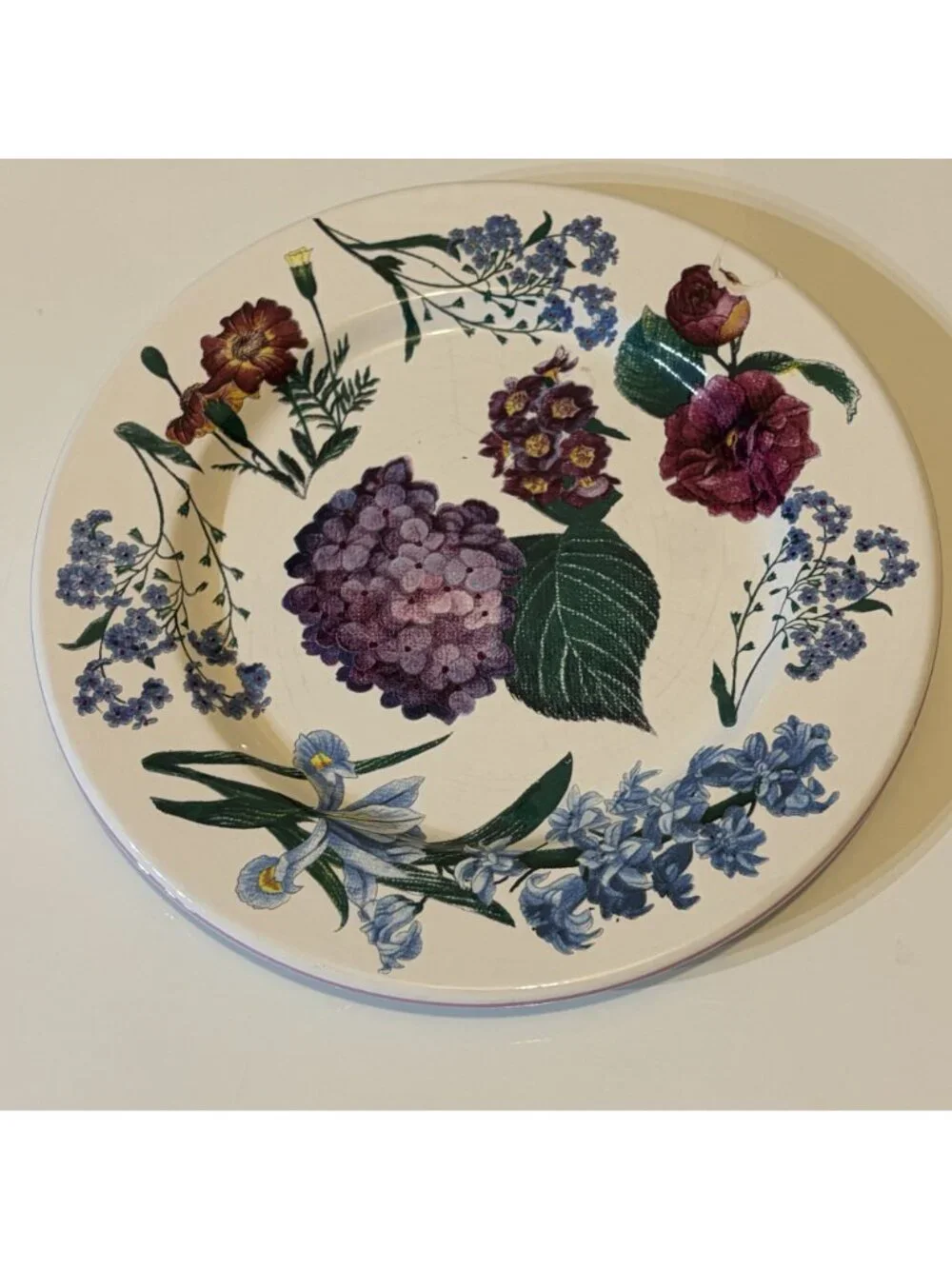 Williams Sonoma RB Bernarda Portugal Floral Salad Plates Hydrangea Set of 6 VTG